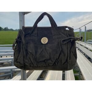Vintage 00's Gucci Hysteria Suede Brown/Grey Tote Bag